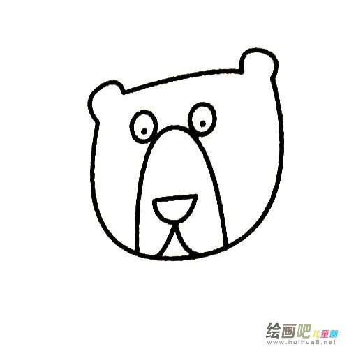 卡通熊的简笔画