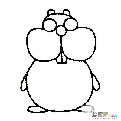 土拨鼠简笔画图片大全