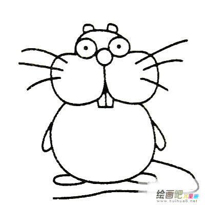 土拨鼠简笔画