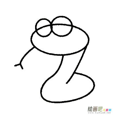 蛇的简笔画怎么画