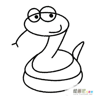 简单蛇的简笔画图片
