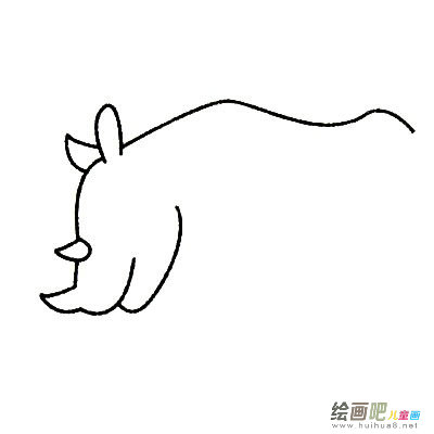 犀牛的简笔画怎么画
