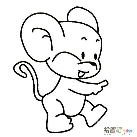 小老鼠简笔画卡通图片