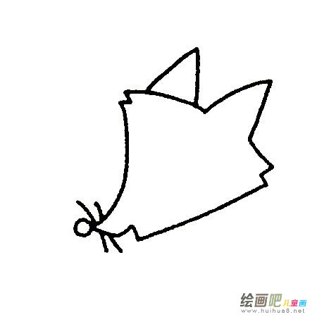 幼儿园卡通狐狸简笔画