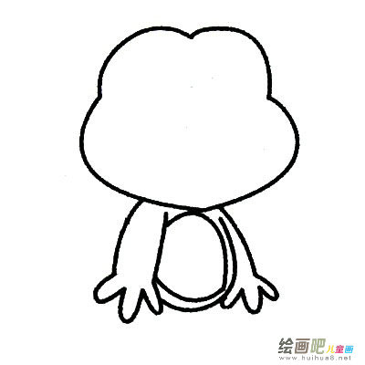 青蛙简笔画的步骤