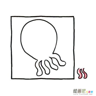 卡通章鱼简笔画四步画出 卡通章鱼简笔画图片