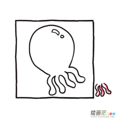 卡通章鱼简笔画四步画出 卡通章鱼简笔画图片