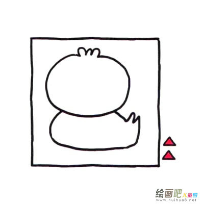 小黄鸭简笔画图片四步画出 小鸭子简笔画图片大全