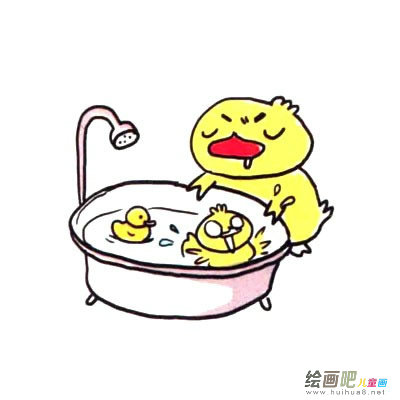小黄鸭简笔画图片四步画出 小鸭子简笔画图片大全