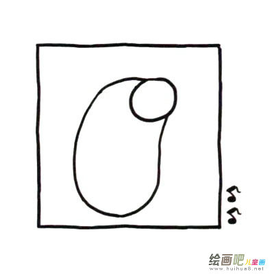 可爱小猪简笔画图片四步画出