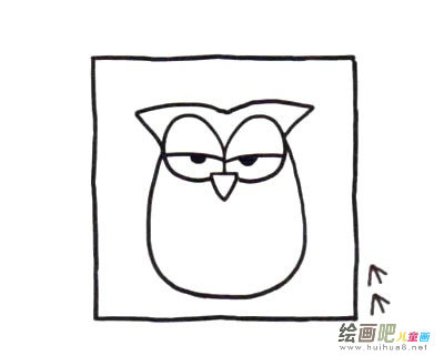 猫头鹰简笔画图片大全