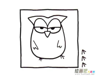 猫头鹰简笔画图片大全