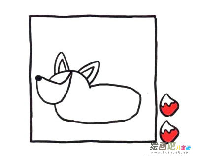 四步画出小狐狸简笔画图片