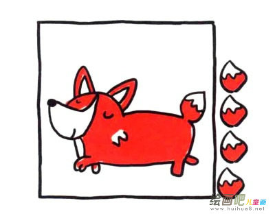 四步画出小狐狸简笔画图片