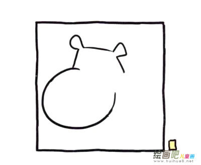 河马简笔画图片大全