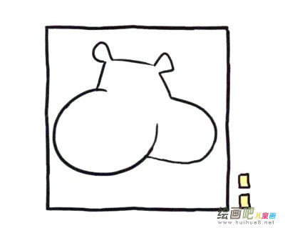 河马简笔画图片大全