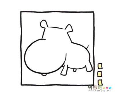 河马简笔画图片大全
