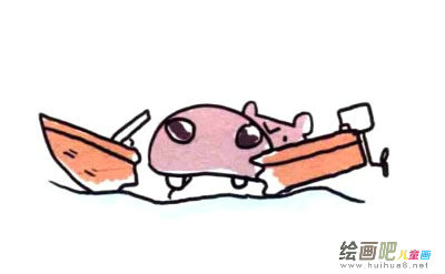 河马简笔画图片大全