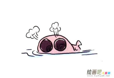 河马简笔画图片大全