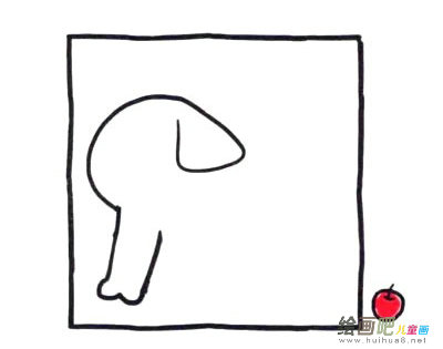 大象简笔画大全 四步画出涂色的大象简笔画步骤图