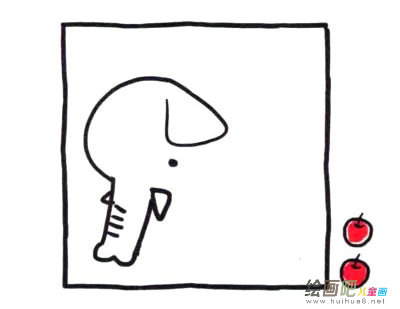 大象简笔画大全 四步画出涂色的大象简笔画步骤图