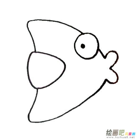 六步画出小丑鱼简笔画彩色图片