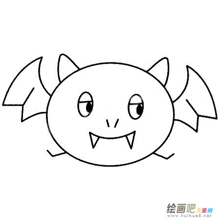 蝙蝠简笔画