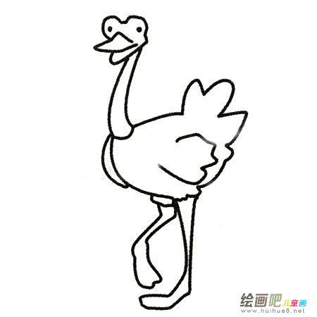 鸵鸟简笔画