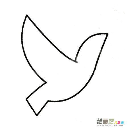 鸽子简笔画
