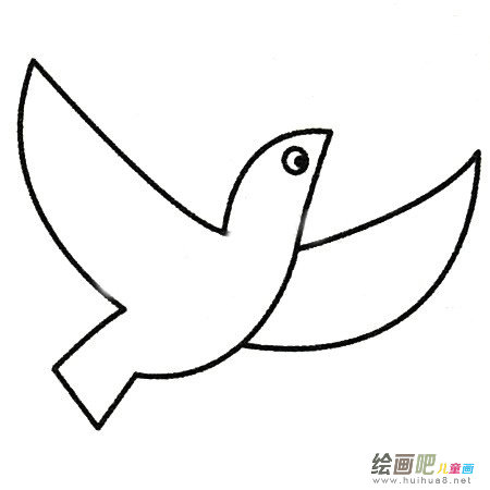 鸽子简笔画