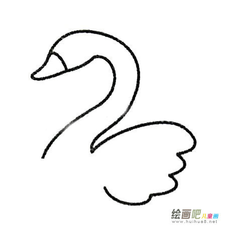 天鹅简笔画