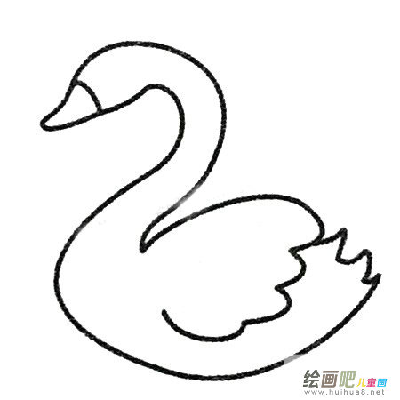 天鹅简笔画