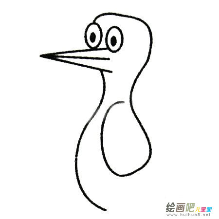 啄木鸟简笔画