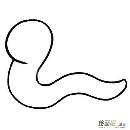 蚯蚓简笔画
