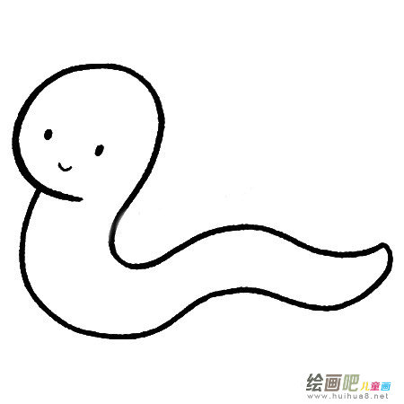 蚯蚓简笔画