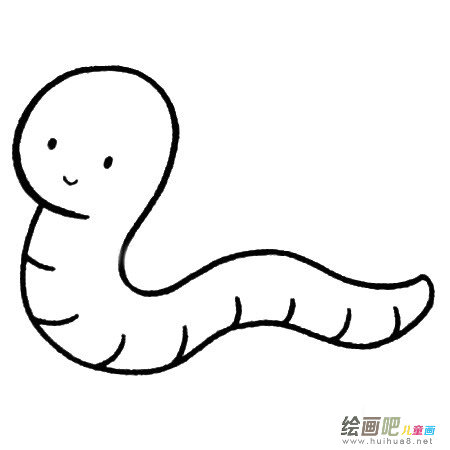 蚯蚓简笔画
