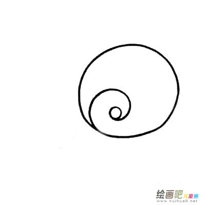 蜗牛简笔画