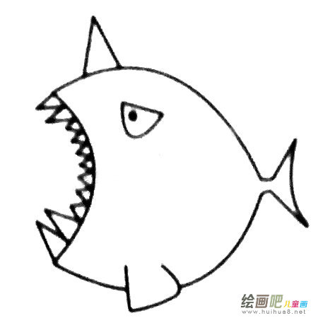 独角鲸简笔画教程