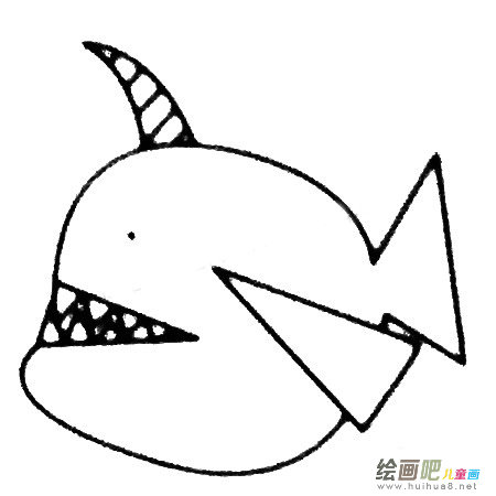 独角鲸简笔画图片大全