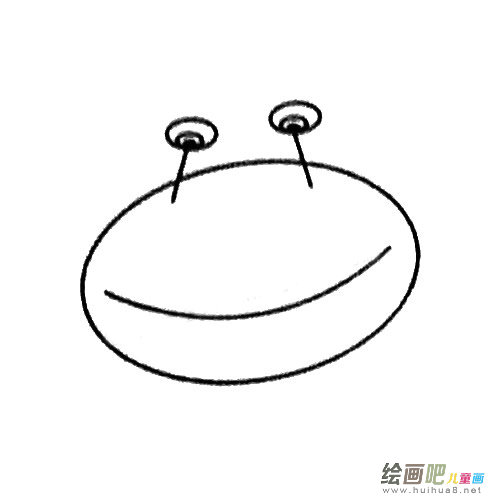 螃蟹简笔画的画法步骤