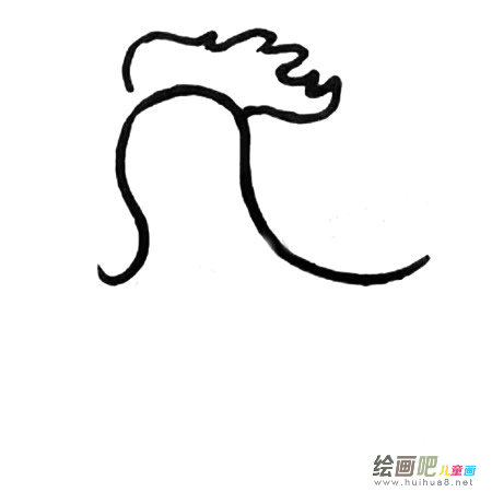 大公鸡简笔画的画法步骤教程