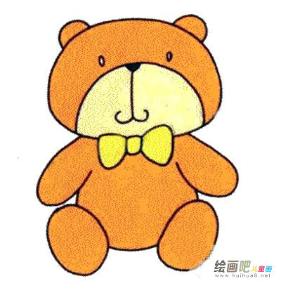 小浣熊简笔画彩色图片