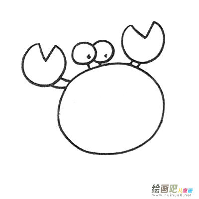 螃蟹简笔画