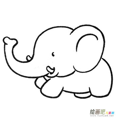 大象简笔画图片