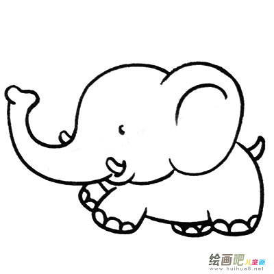 大象简笔画图片