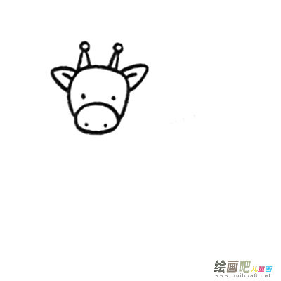 长颈鹿简笔画图片