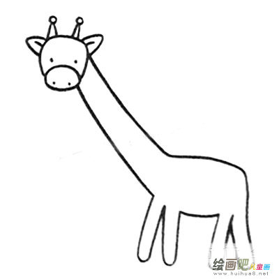 长颈鹿简笔画图片