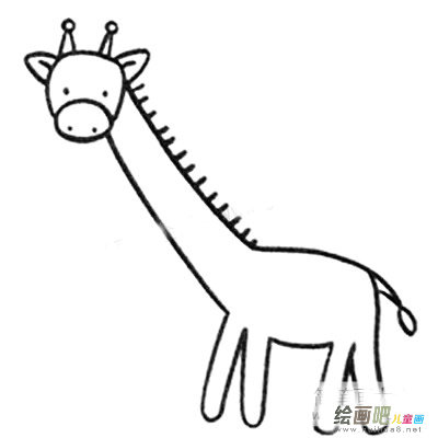 长颈鹿简笔画图片