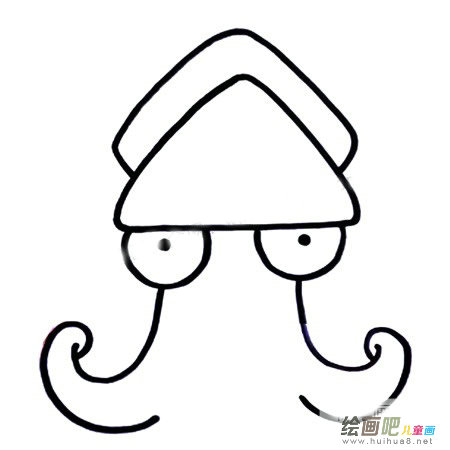 章鱼简笔画图片