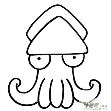 章鱼简笔画图片